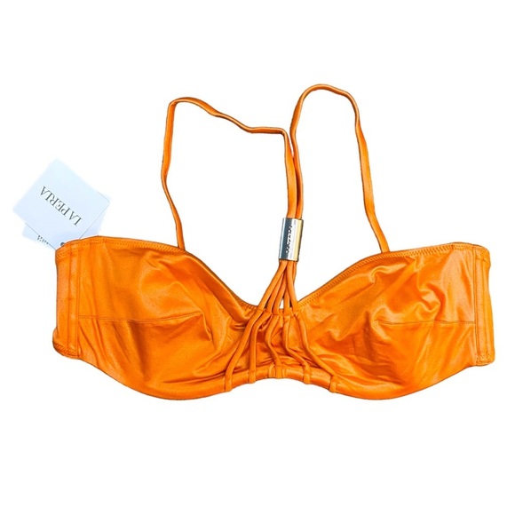 La Perla Reggiseno Top Swimsuit Bikini Top Orange Gold 6 - Picture 4 of 11